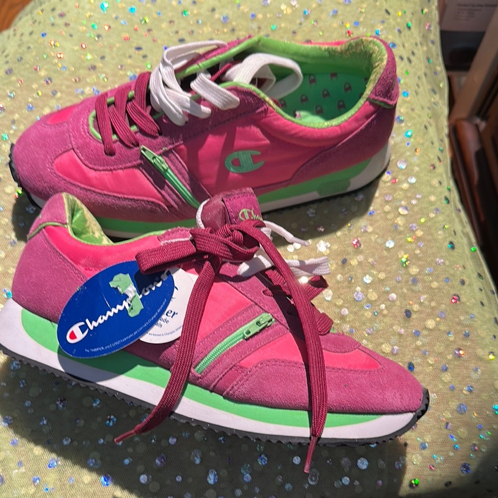 Champion Pink and Green Athletic Shoes